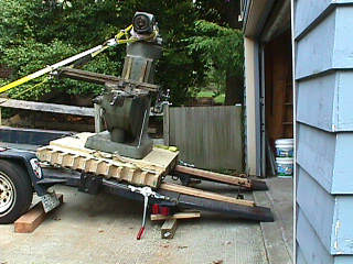 Platform moved onto ramps