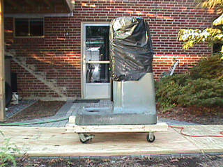 Sitting on the wheels